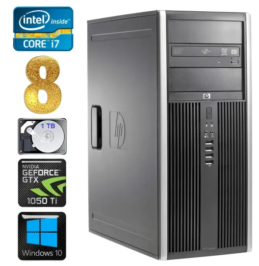 HP 8100 Elite MT i7-860 8GB 1TB GTX1050Ti 4GB DVD WIN10 [refurbished]