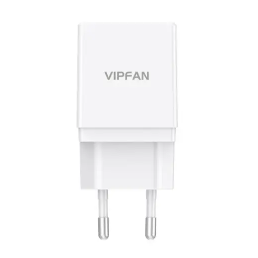 Wall charger Vipfan E02, 2x USB, 2.1A (white)