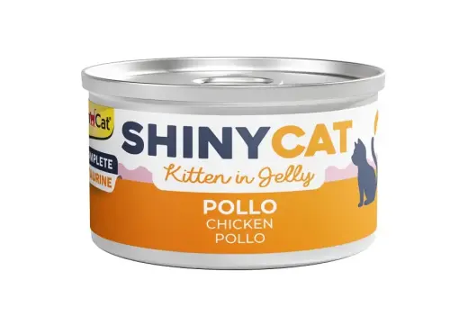 Konservēta barība kaķēniem - Gimborn SHINYCAT JELLY KITTEN CHICKEN 70g