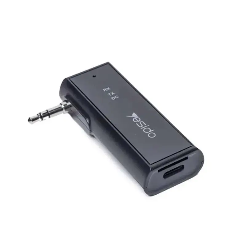 YESIDO YAU41 TRANSMITTER BT + ADAPTER 3,5MM AUDIO (2IN1) BLACK