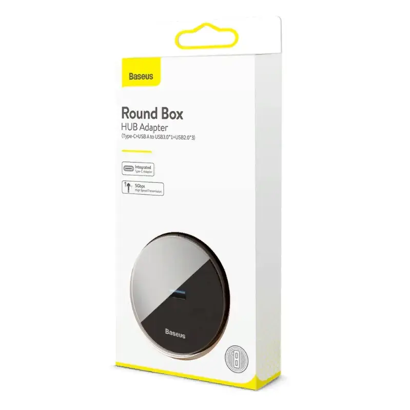 Baseus CAHUB-GA01 USB-C Разделитель на 4 x USB Черный