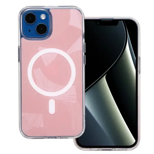 Flash Mag phone case with MagSafe support for iPhone 13 pink