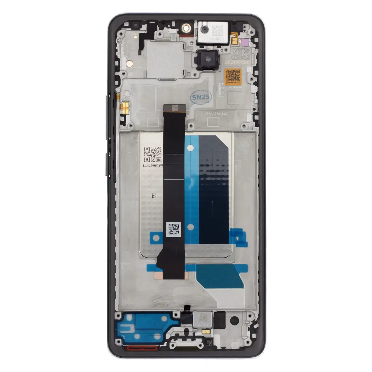 LCD Display + Touch Unit + Front Cover for Xiaomi Redmi Note 14 Pro+ 5G Black (Service Pack)