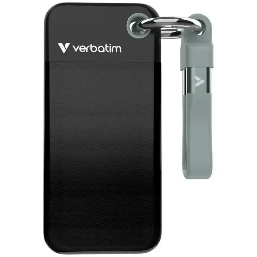 External Drive Verbatim Pocket SSD 128GB USB-C 3.2 Gen.2 Black and Gray 32432