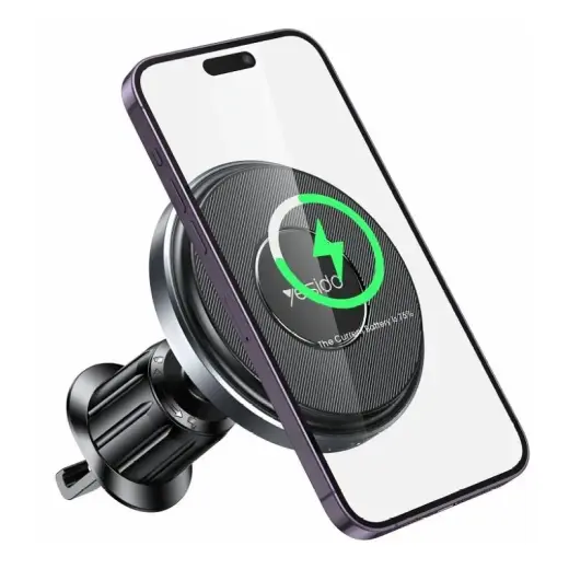 YESIDO MAGNETIC CAR HOLDER C190 FOR VENT , MAGSAFE 15W, BLACK