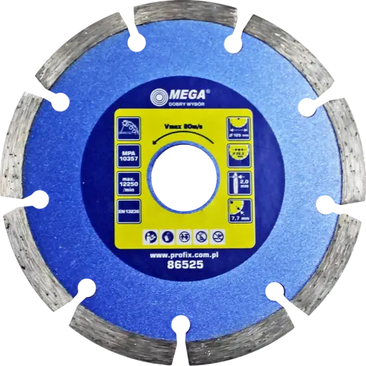 Dimanta disks BSG 125x22mm betonam Mega
