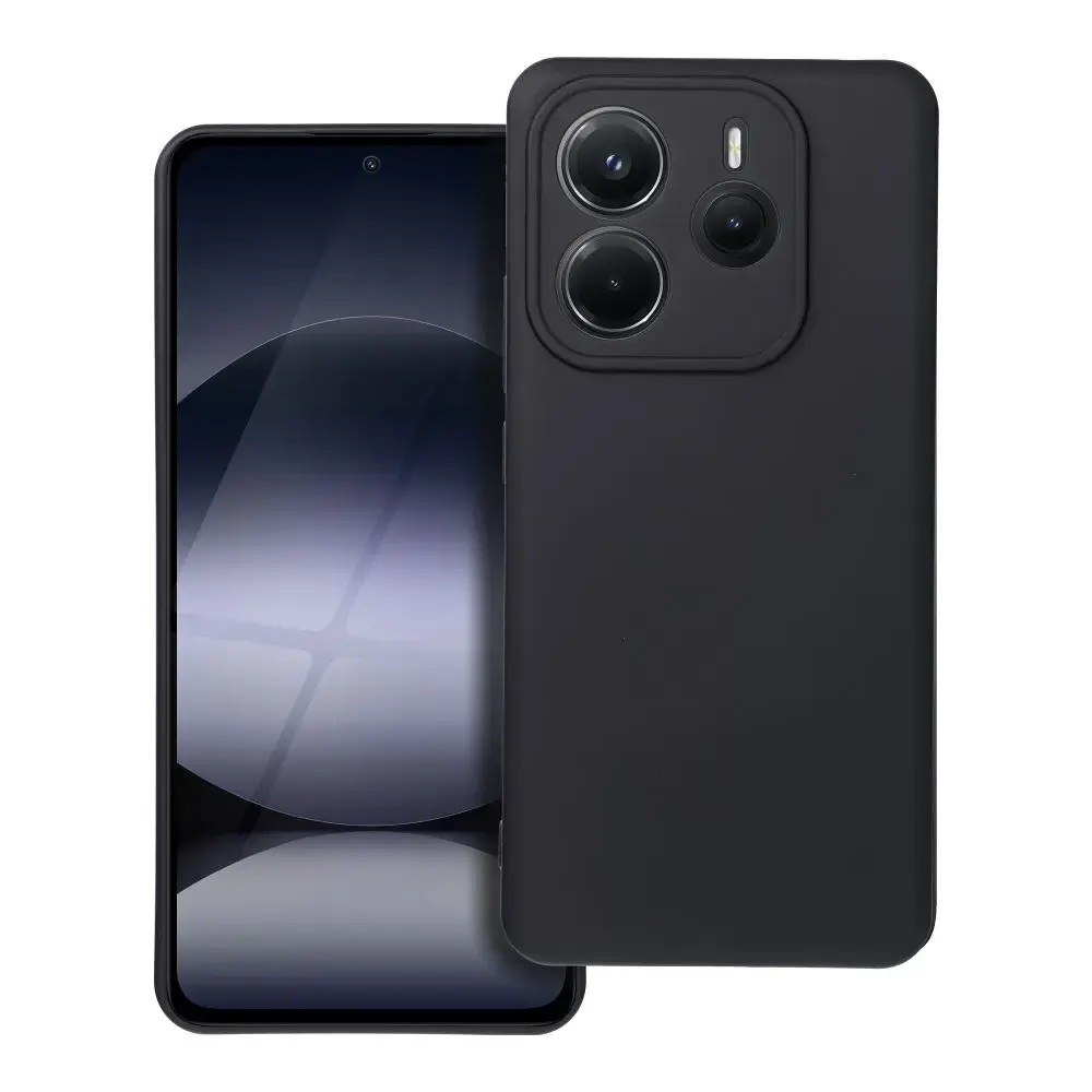 SILICONE case for XIAOMI Redmi Note 14 5G black