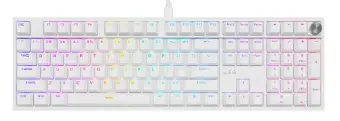 Klaviatūra Genesis Thor 404 White Gateron Yellow Pro