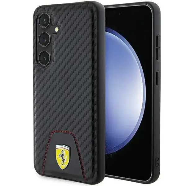 FerrariFEHCS24SN3PUK S24 S921 czarny|black hardcase Carbon Stitched Bottom