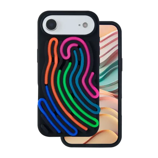 DIY Snake telefono dėklas iPhone 17 Air juodas