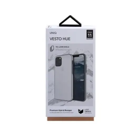 UNIQ etui Vesto Hue iPhone 11 Pro Max srebrny|silver Photo