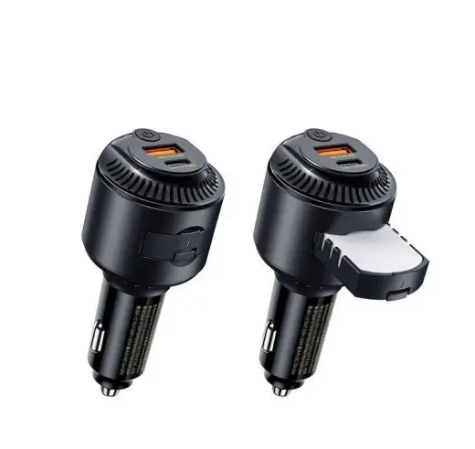Remax Yatoy RCC353 automobilinis įkroviklis | 60W | PD, QC | USB-A, USB-C | juodas
