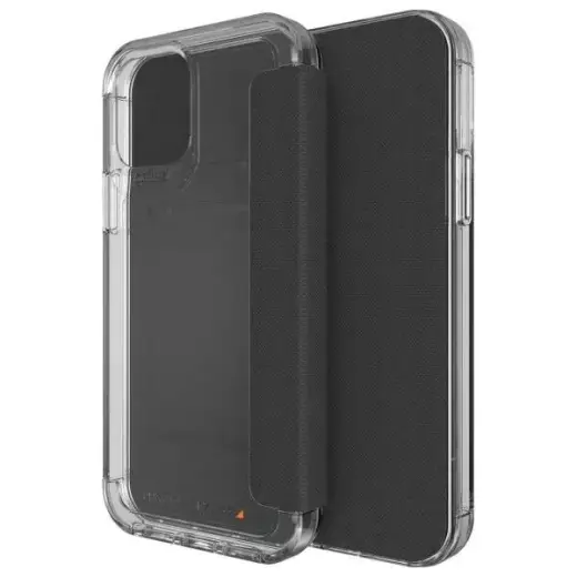 Etui Gear4 D3O Wembley Flip Wallet do     iPhone 12 | 12 Pro przezroczysty|clear