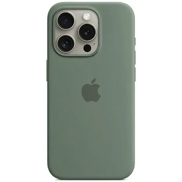 Etui Apple MT1X3ZM|A iPhone 15 Pro Max 6.7" MagSafe zielony cyprysowy|cypress Silicone Case