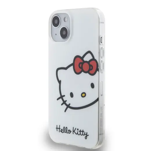 Hello Kitty IML Head Logo Case for  iPhone 13 White