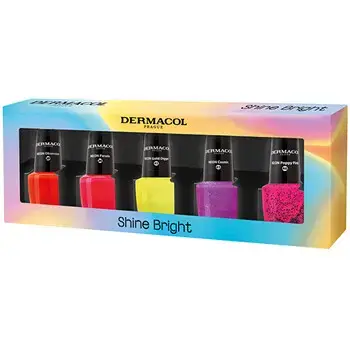 Dermacol Shine Bright Set - Sada neonových laků na nehty