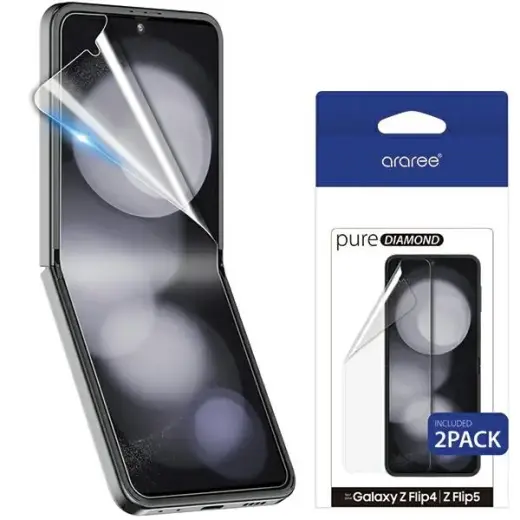 Araree Pure Diamond Film Sam Z Flip5 F731 Antimicrobial Protective Film 2pcs AR30-01771A