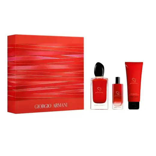 Set Giorgio Armani: Si Passione, Eau De Parfum, For Women, 100 ml + Si Passione, Eau De Parfum, For Women, 15 ml *Miniature + Si Passione, Body Lotion, Body, 75 ml