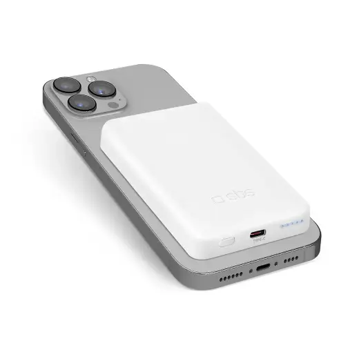 external battery (powerbank) | 5000 mAh | MagSafe | white