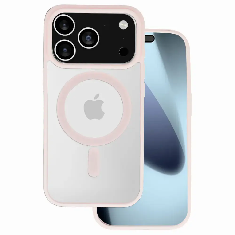 Acrylic Color Magsafe Case for Iphone 17 Pro light pink