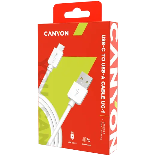 CANYON cable UC-1 USB-C 5W 1m White