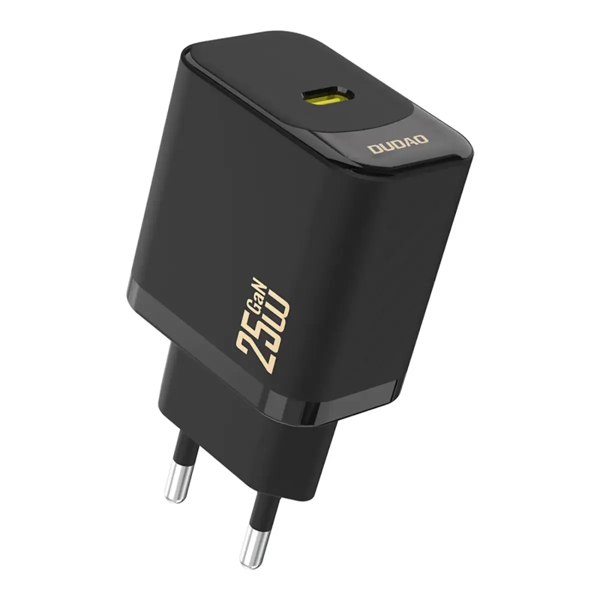 Dudao A27 tīkla lādētājs | 25W | GaN | USB-C | melns