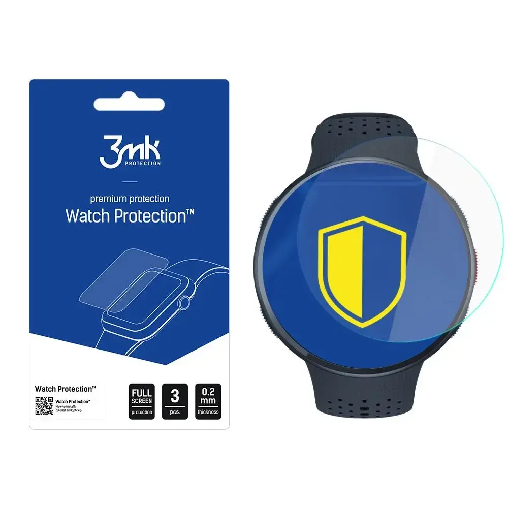 Hybrid Glass 3mk Watch Protection FlexibleGlass for Polar Pacer Pro