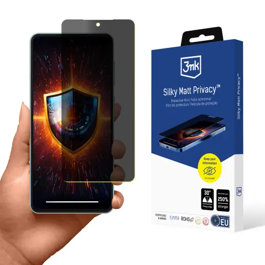 3mk Silky Matt Privacy aizsargplēve telefona ekrānam Samsung Galaxy M55 (M556) (privātuma efekts)