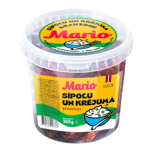 Grauzdini MARIO, ar sipolu un krejuma garšu, 300g