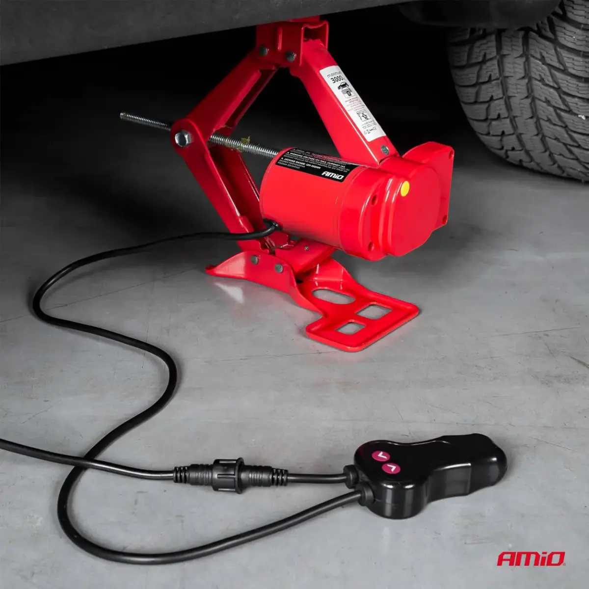 Electric Scissor jack with remote and repair KIT 3T 12V AMIO-02406