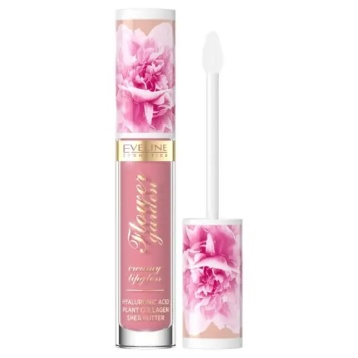 Eveline Cosmetics, Flower Garden, Glossy, Lip Gloss, 01, Delicate Rose, 4.5 ml