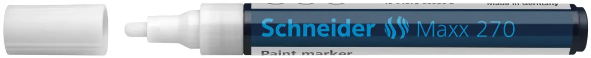 Noturīgais marķieris SCHNEIDER PAINT MARKER Maxx 270, 1-3mm, konisks, balts