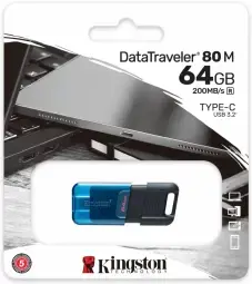 Zibatmiņa Kingston DataTraveler 80 M 64GB USB-C
