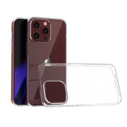 Ultra Clear telefono dėklas iPhone 15 Pro Max skaidrus