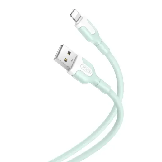 XO NB212 провод для передачи данных и зарядки | USB-A на Lightning | 10.5W | 1m | зелёный