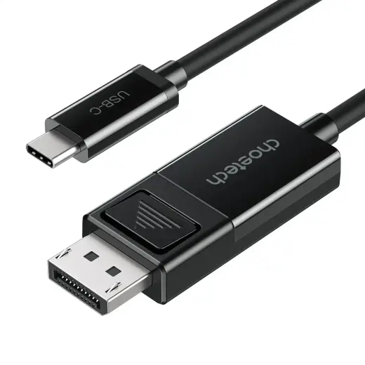 Choetech XP-1803 C TO DP & DP TO C 8k Bi-directional Adapter Cable 1.8M Black