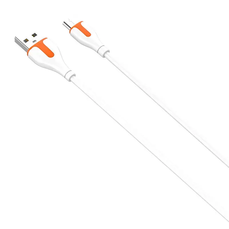 LDNIO LS572 micro USB kabelis 2.1A | 2m | balts