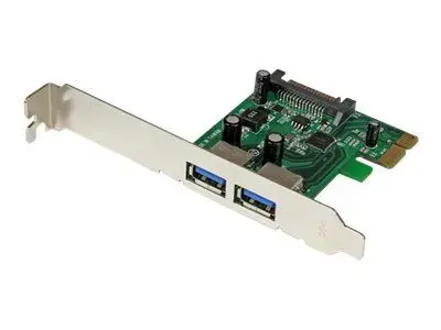 StarTech.com 2 Port PCI Express (PCIe) SuperSpeed USB 3.0 Card Adapter with UASP - SATA Power - Dual Port USB 3 PCIe Controller (PEXUSB3S24) - USB adapter