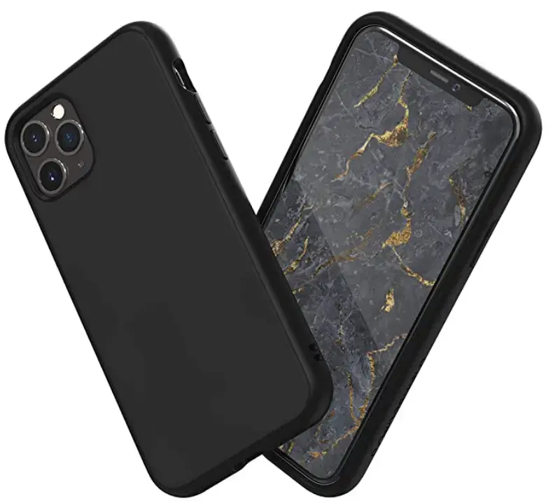 Fusion Soft Matte Back Case Silikona Aizsargapvalks Priekš Apple iPhone 11 Pro Max Melns