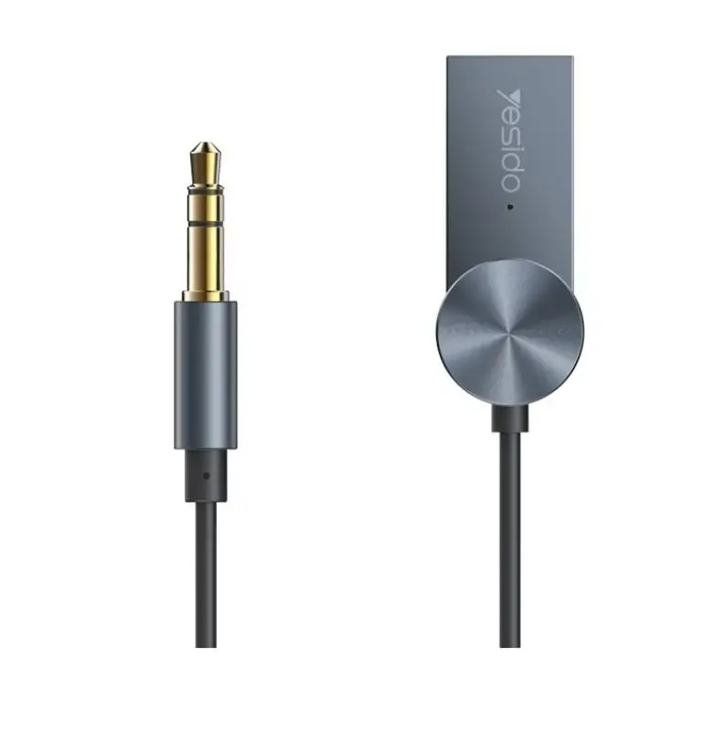 YESIDO TRANSMITTER BT YAU24 3,5MM AUX M - USB 03-1.5M BLACK