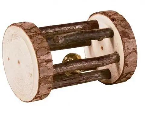 Rotaļlieta grauzējiem : Trixie Natural Living playing roll with bell, ø 5×7 cm