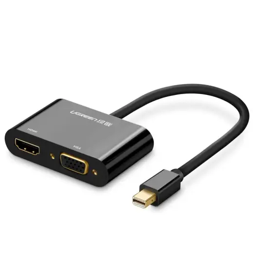 Ugreen HDMI | VGA - mini DisplayPort adapter 4K@30 Hz Full HD 1080p black (MD108 10439)