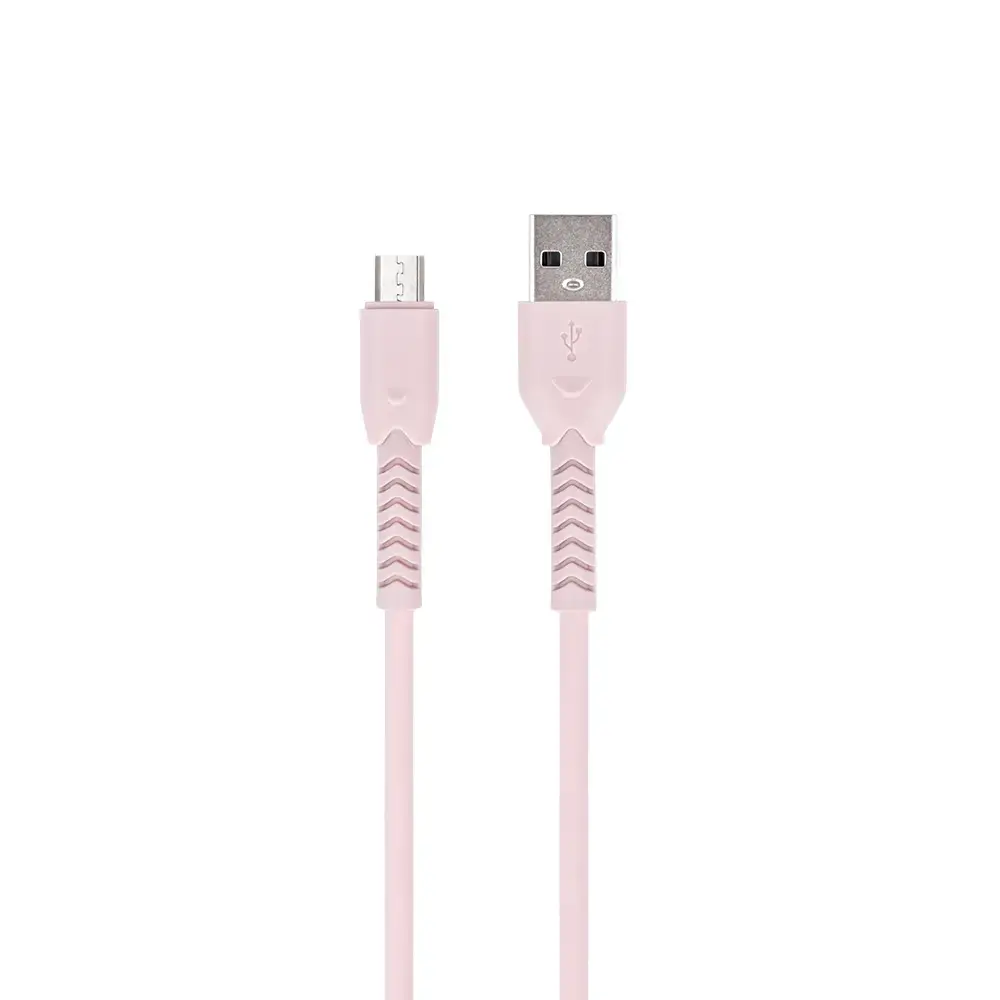 Maxlife MXUC-04 cable USB - microUSB 1,0 m 3A pink
