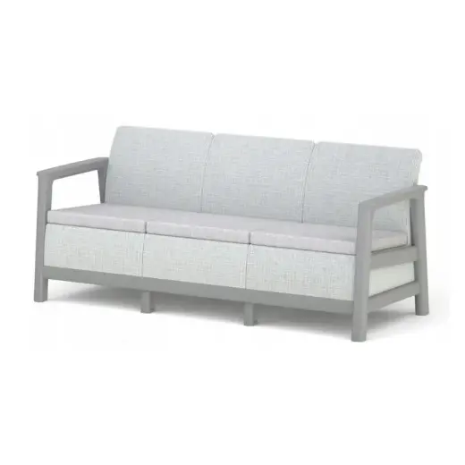 Dārza dīvāns trīsvietīgs Scandi Linea 3 Seater Sofa gaiši pelēks/tumša tērauda pelēks