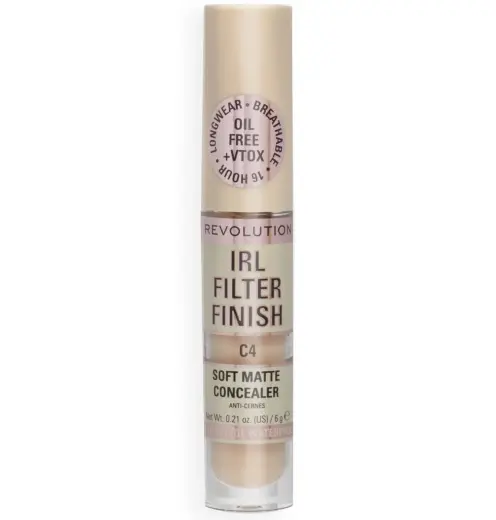 Makeup Revolution, IRL Filter Finish, Cover Dark Spots, Cream Concealer, C4, 6 g