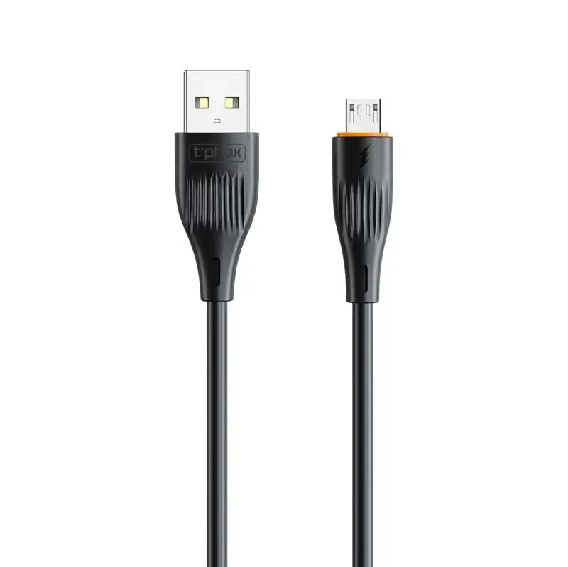 T-PHOX CABLE X-LITE MICRO USB BLACK 1M 3A