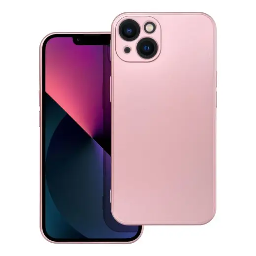 METALLIC telefono dėklas iPhone 13 rožinis