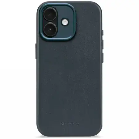 Decoded Leather Backcover MagSafe case for iPhone 17 - navy blue