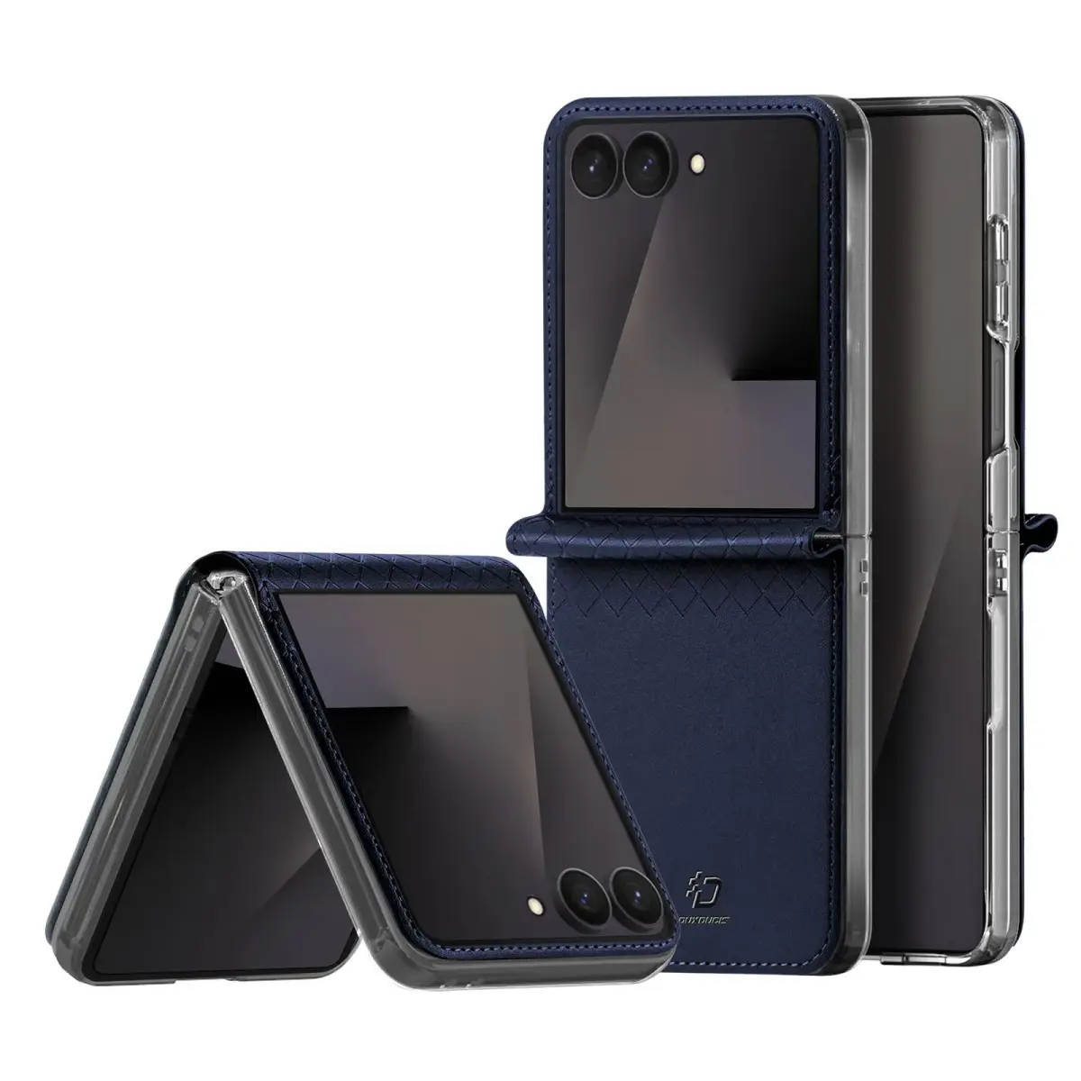 Dux Ducis Bril knyginio tipo telefono dėklas Samsung Galaxy Z Flip 8 (F776) mėlynas