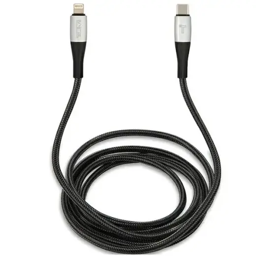 TUMI TUCCSMFI datu pārraides un uzlādes vads | MFI | USB-C uz Lightning | 1.5m | melns